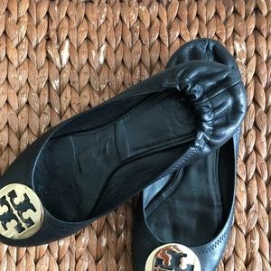 black tory burch slides